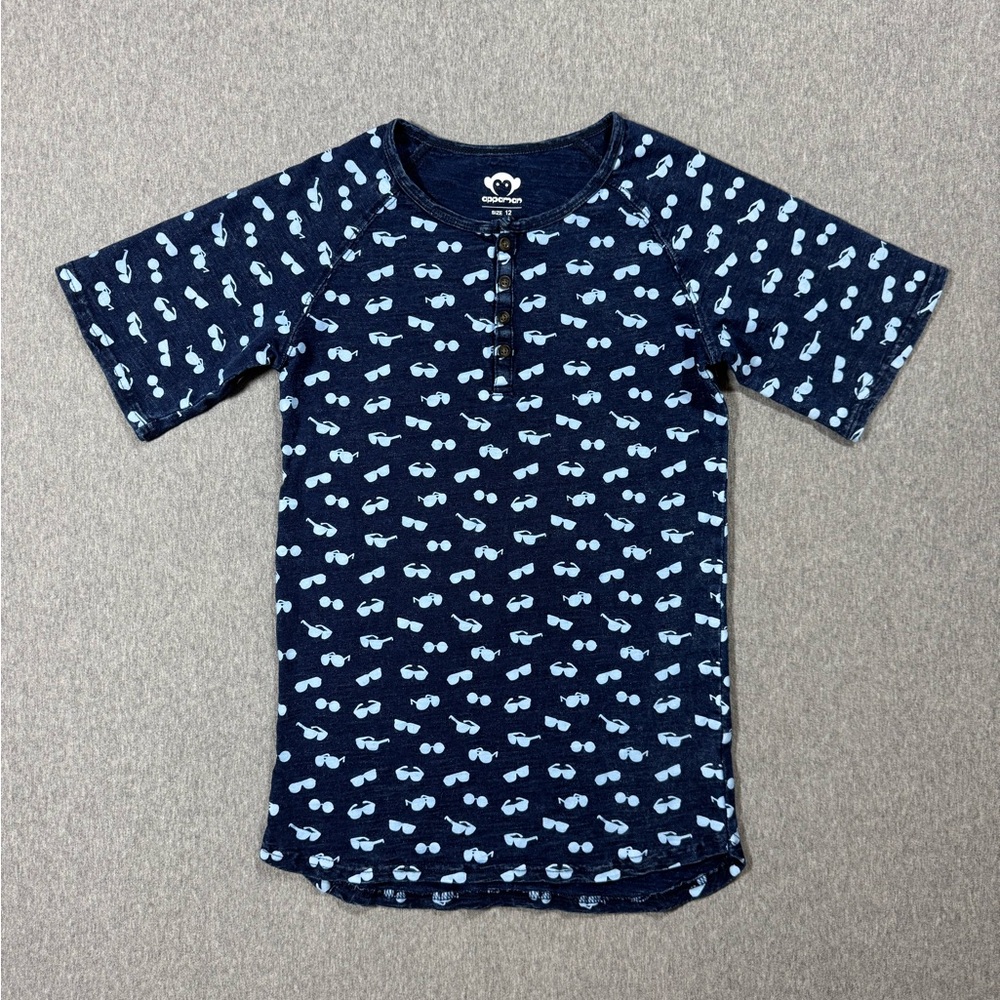 Appaman kids girls blue cotton short sleeve dress tunic‎ size 12